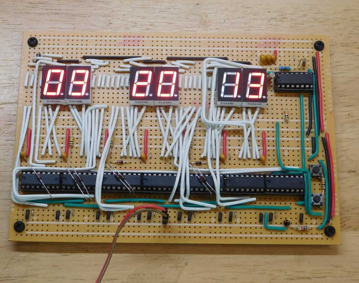 24 hour digital clock circuit diagram