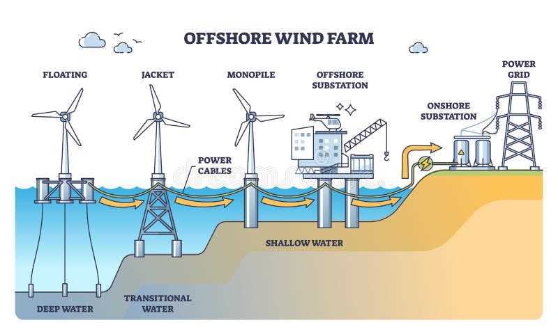 wind power plant schematic diagram