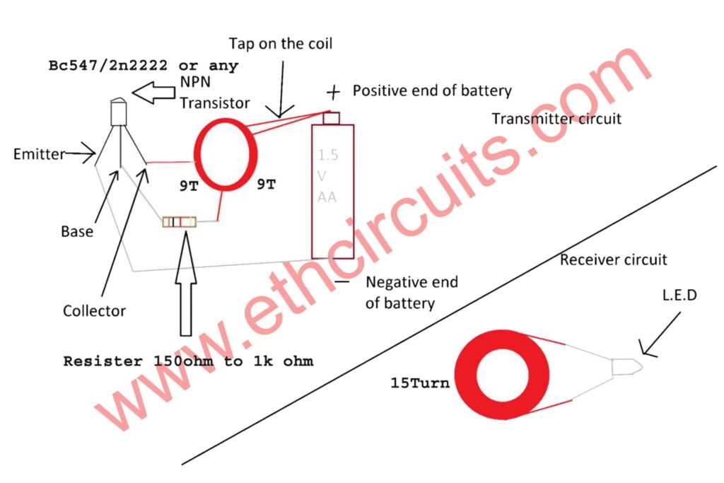 wireless power transmission circuit diagram