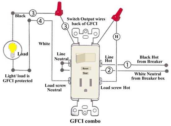wiring a light switch from an outlet diagram