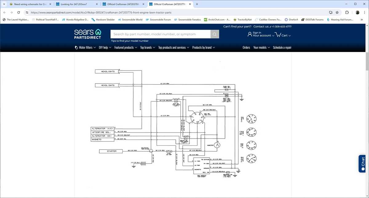 wiring diagram craftsman lt1000