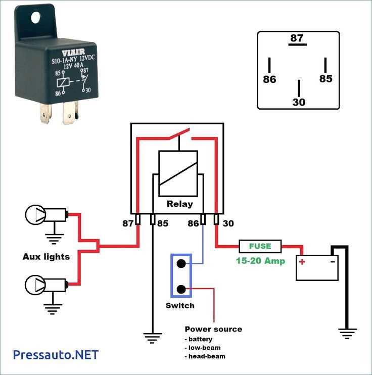 wiring diagram for 12 volt relay