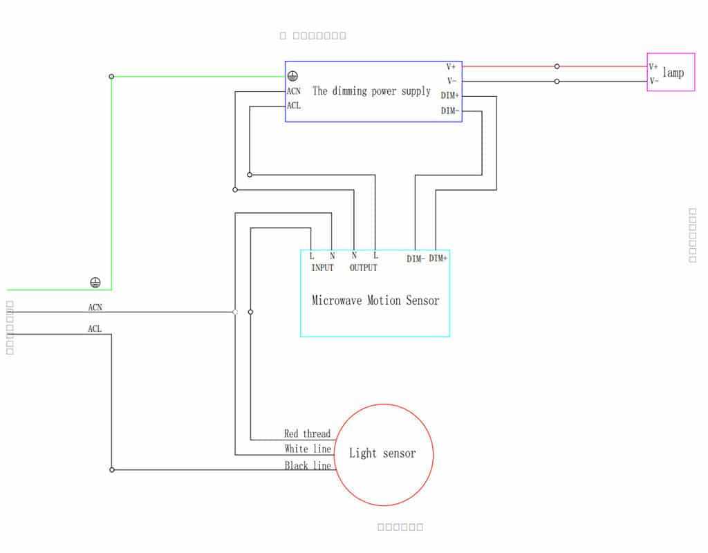 wiring diagram for a photocell