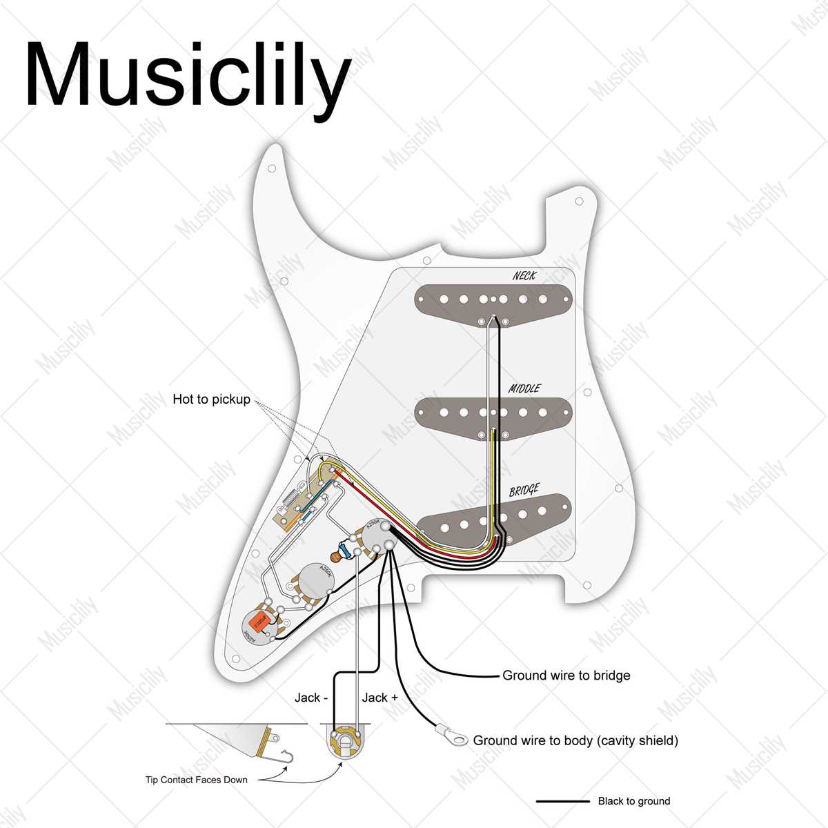 wiring diagram for electric guitar