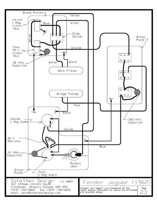 wiring diagram for electric guitar