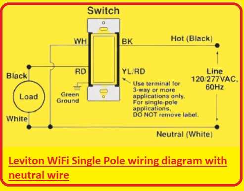 wiring diagram single pole light switch