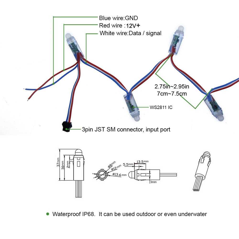 led christmas lights schematic diagram