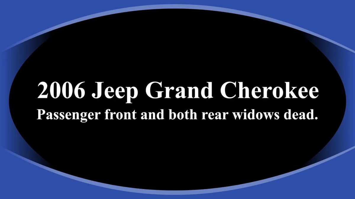 wiring diagram for 2006 jeep grand cherokee