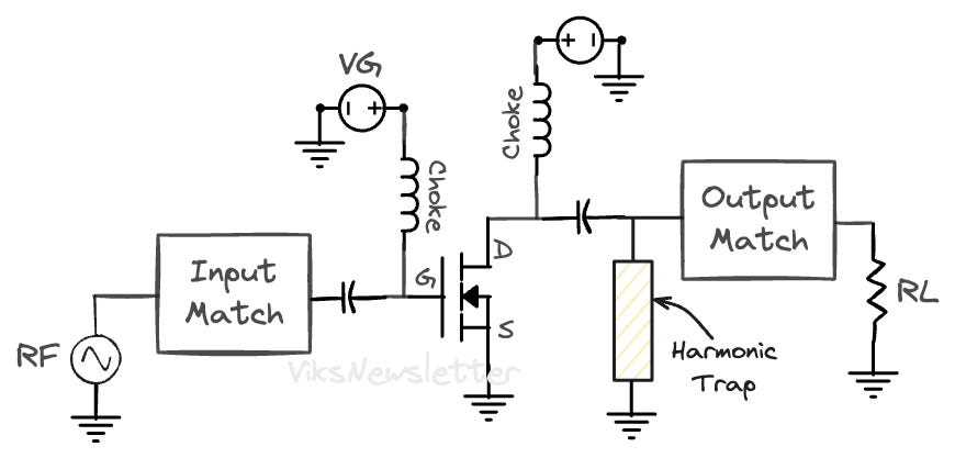 class b amplifier schematic diagram