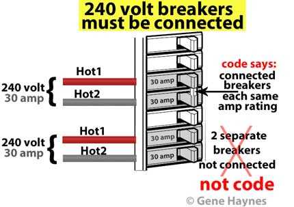 wiring a 220 breaker diagram