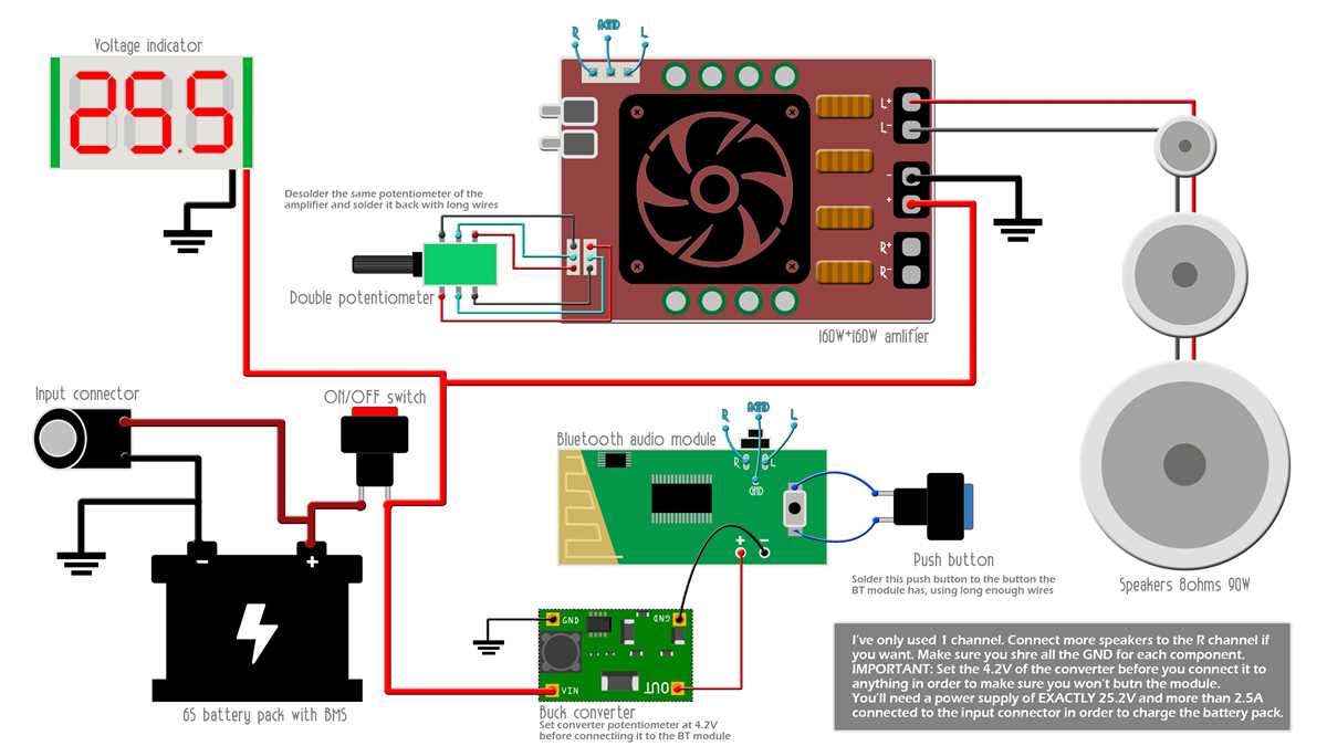 bluetooth speaker schematic diagram