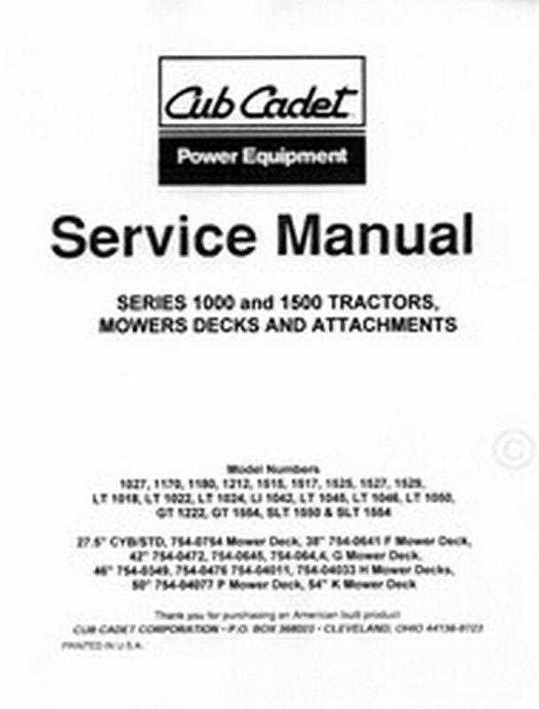 wiring diagram for cub cadet lt1050