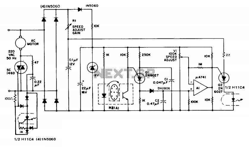 ac motor speed control schematic diagram