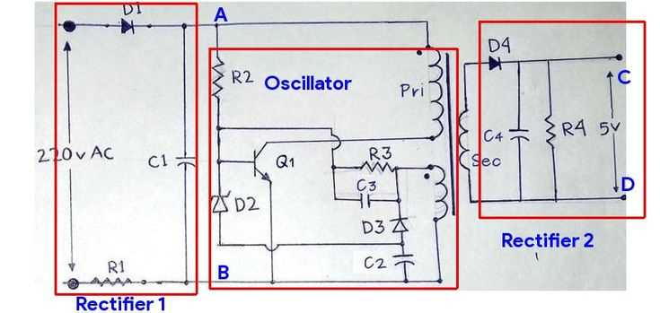 phone charger schematic diagram