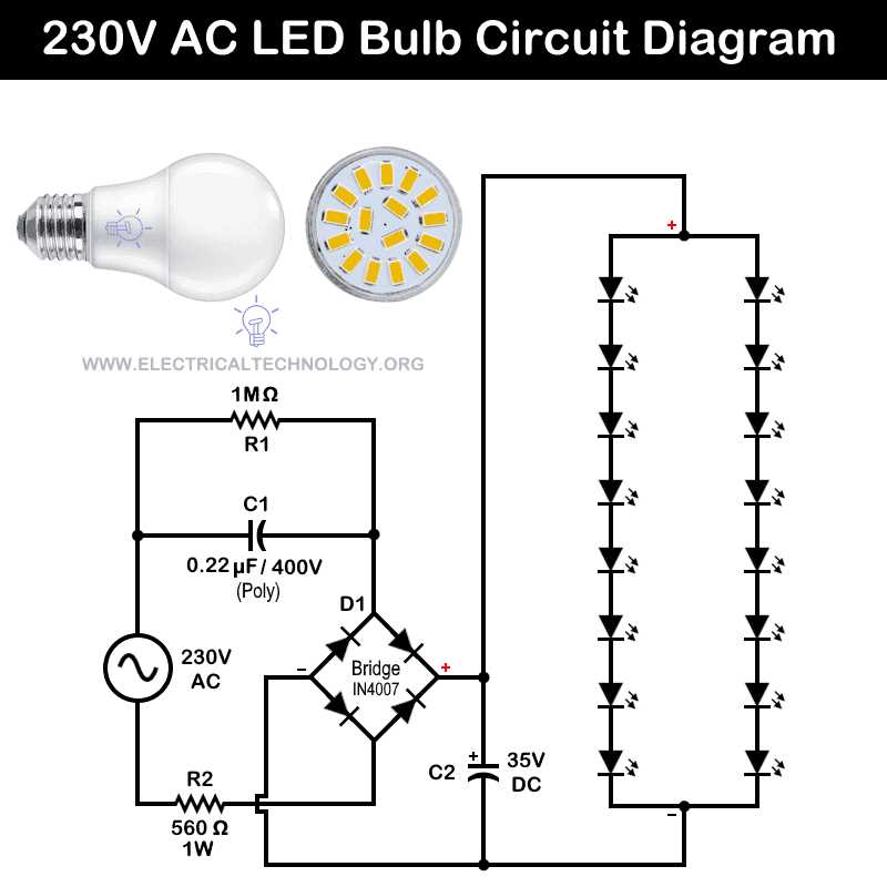incandescent light bulb circuit diagram