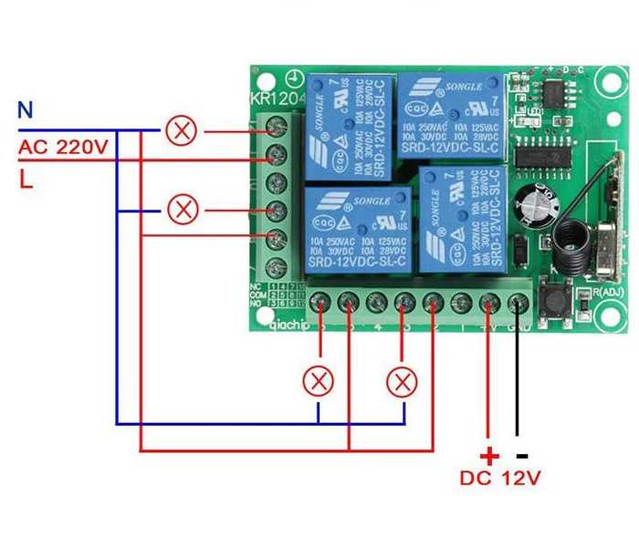 remote control relay circuit diagram