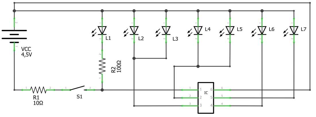 led disco light circuit diagram