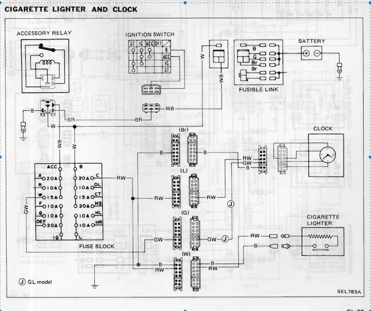 cigarette lighter wiring diagram