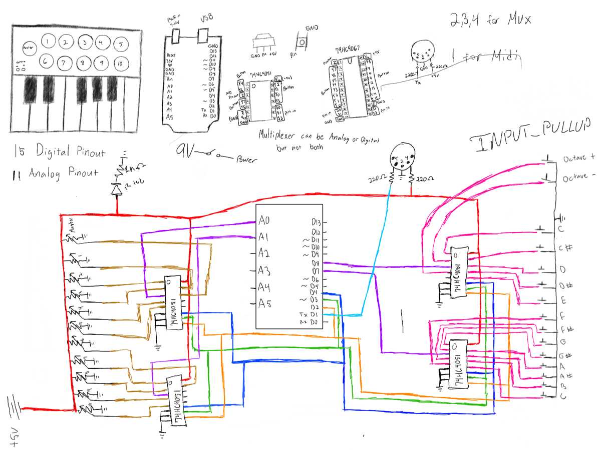 keyboard circuit diagram