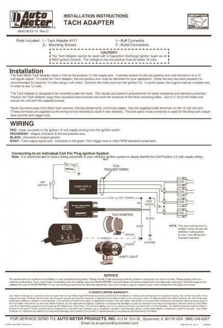 autometer shift light wiring diagram