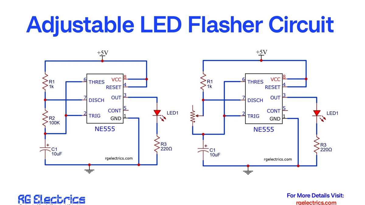 12v led flasher circuit diagram