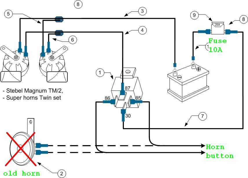 motohorn wiring diagram