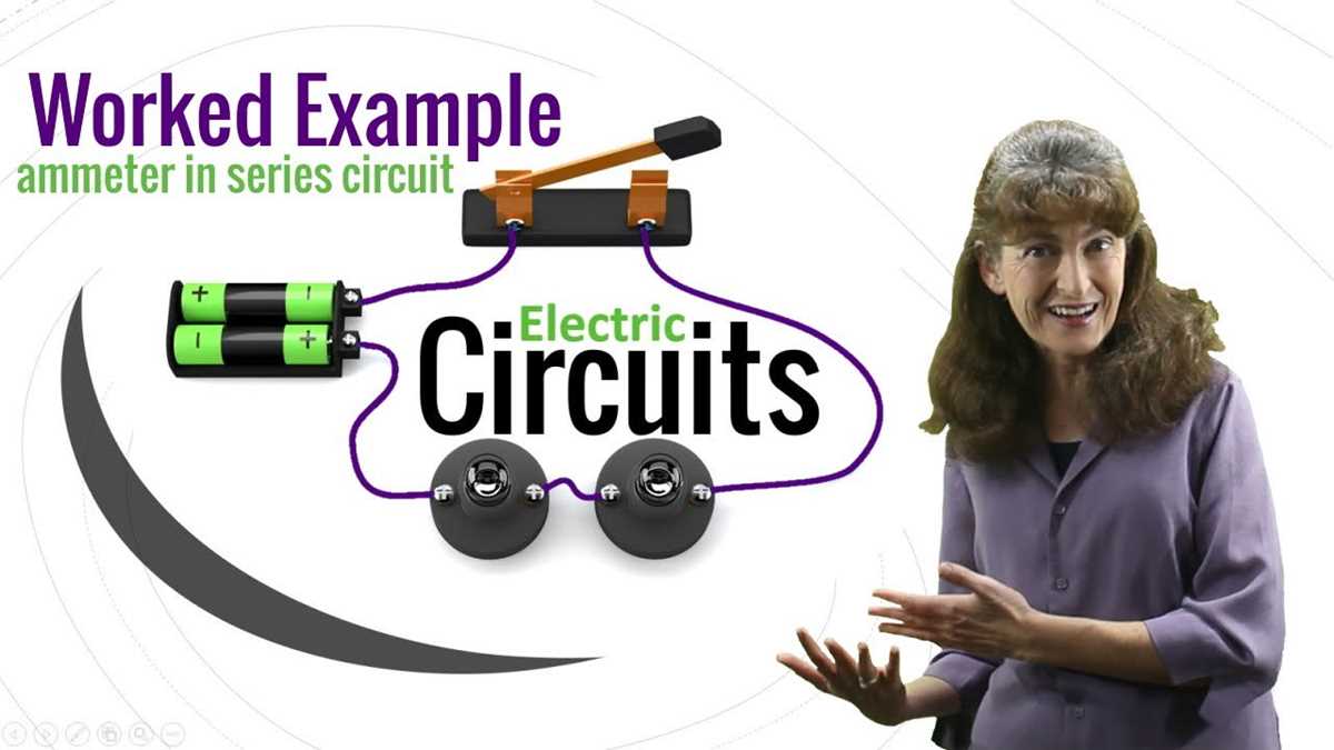 series circuit diagram with ammeter