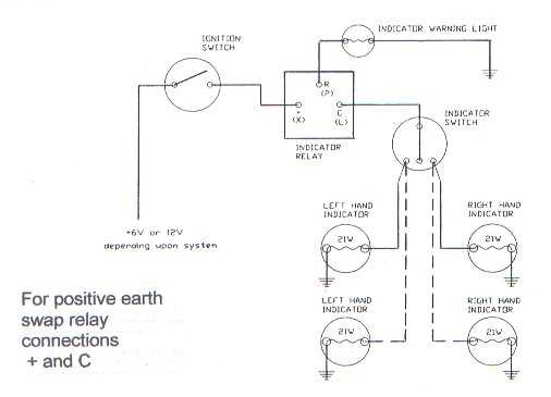 3 pin electronic flasher relay wiring diagram