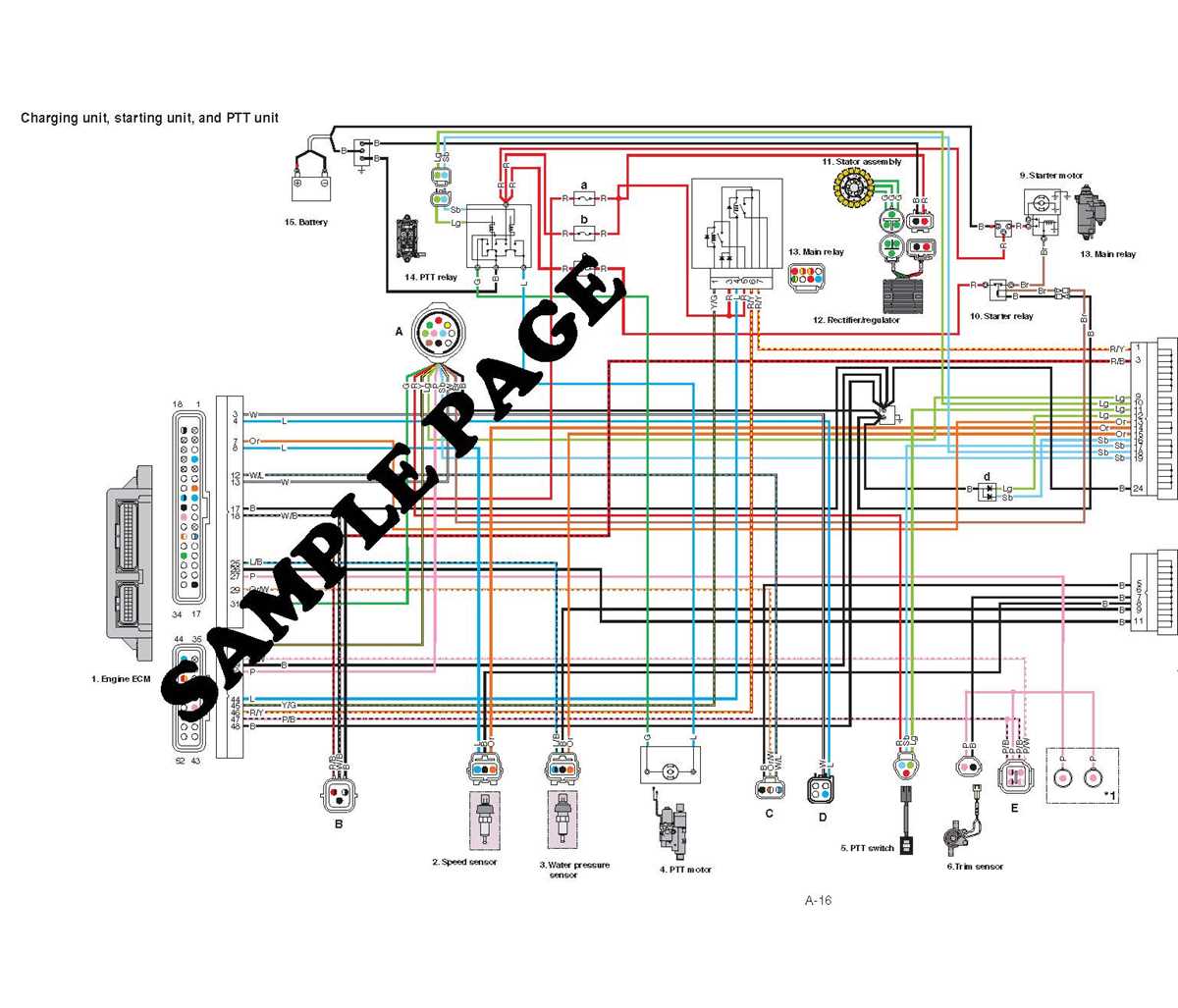 yamaha outboard motor wiring diagram