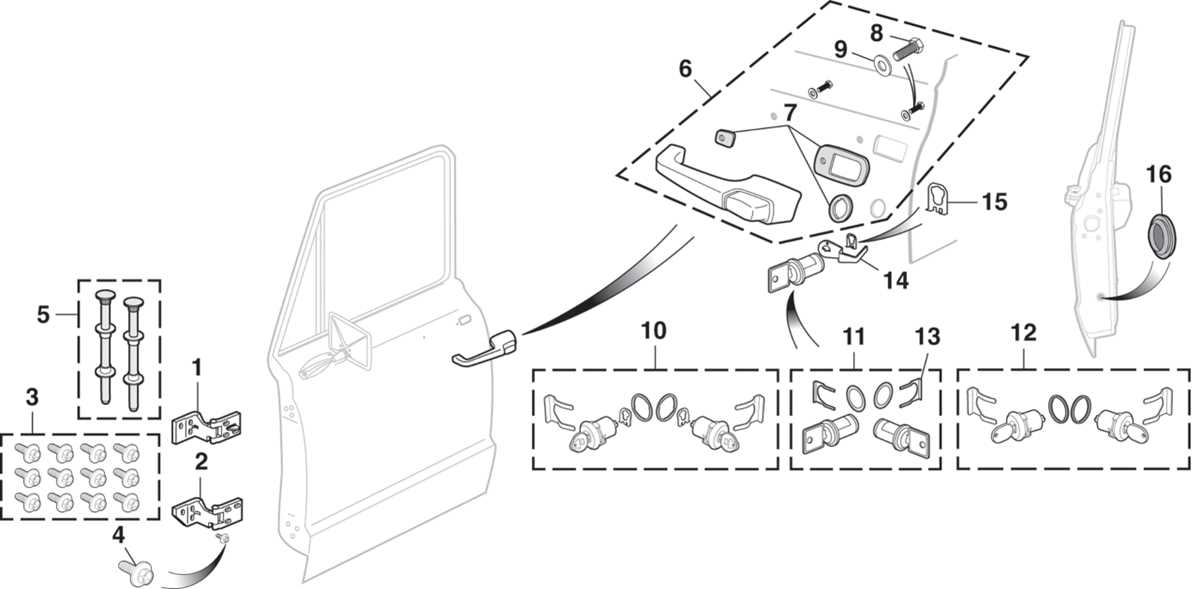 schematic diagram for door hingrs on 2004 chevy truck