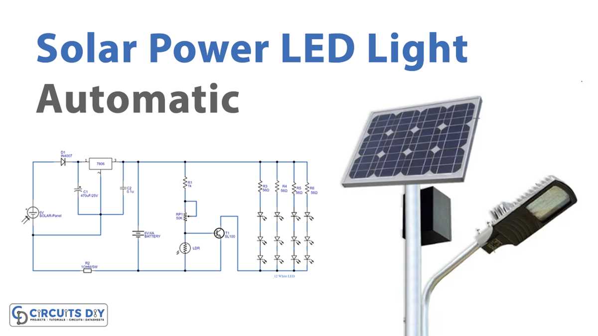 solar led circuit diagram