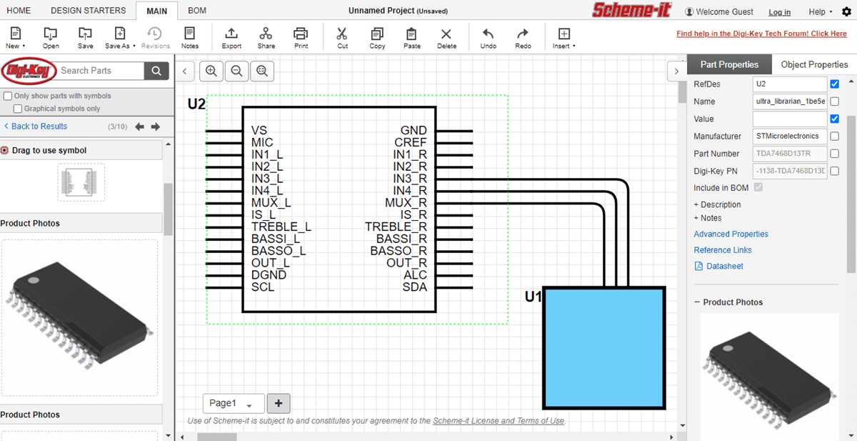 draw schematic diagram for digital system