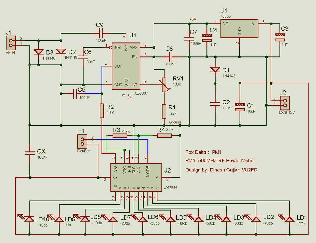 power meter schematic diagram