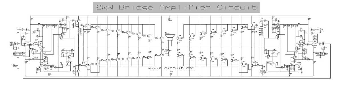 2000w amplifier circuit diagram