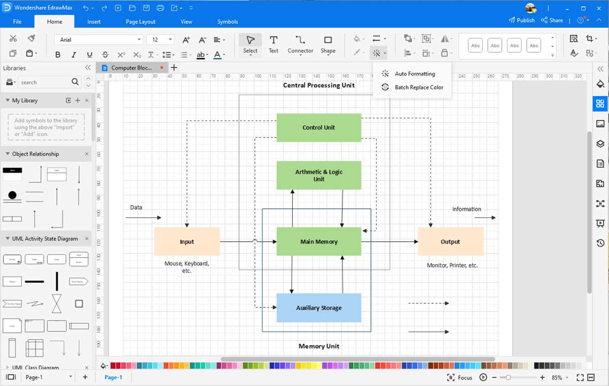 computer architecture diagram schematic