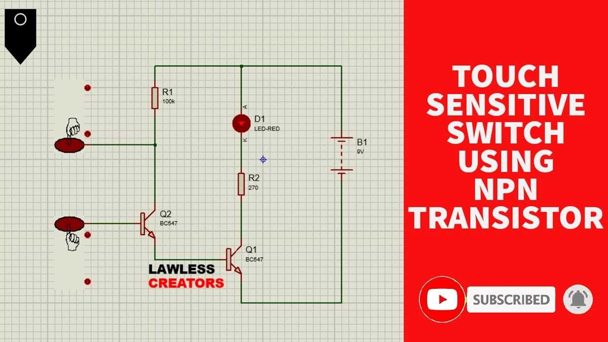 touch sensitive switch circuit diagram