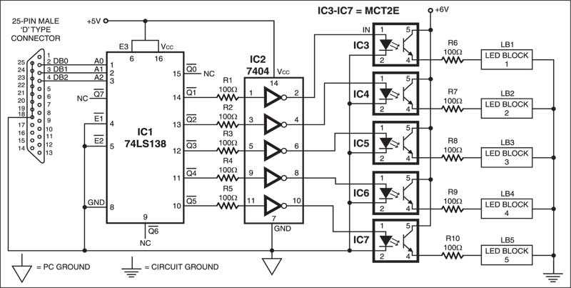 led monitor schematic diagram