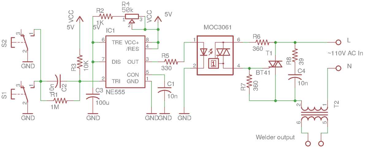 mini spot welding machine circuit diagram