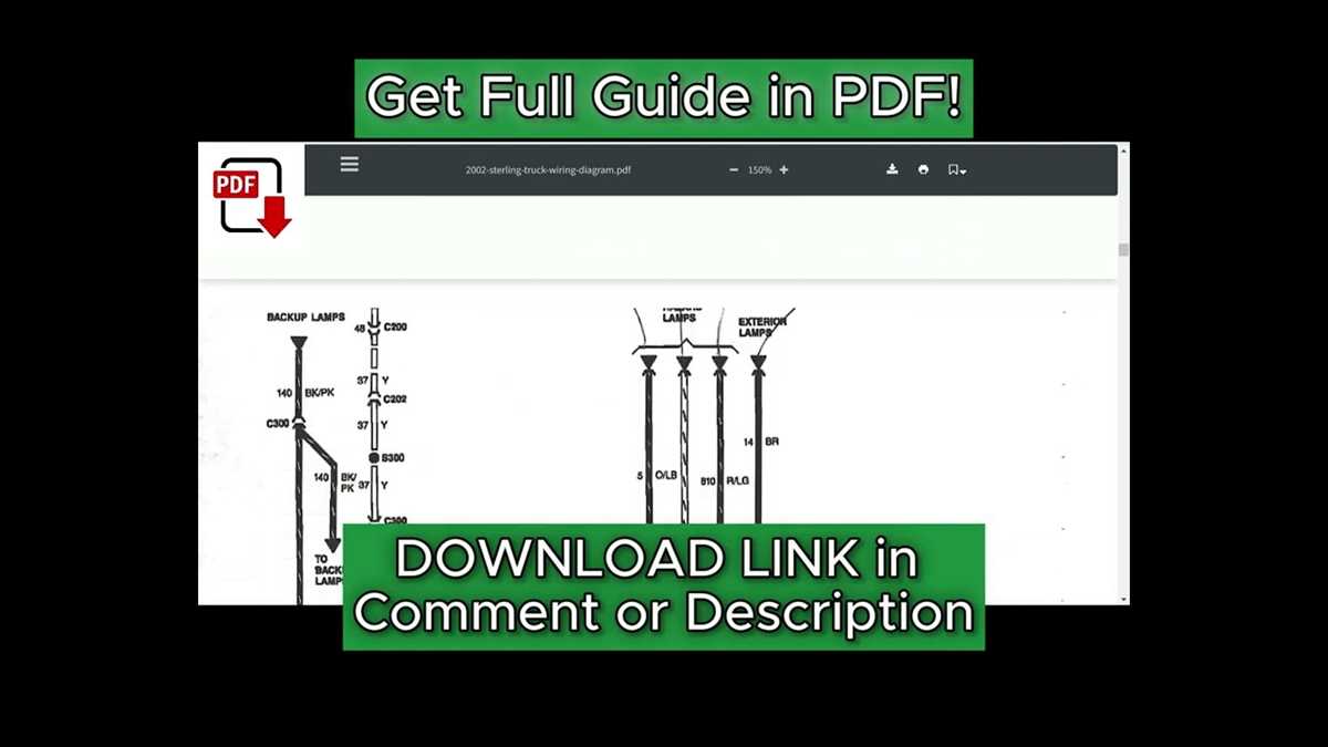 schematic wiring diagram sterling truck
