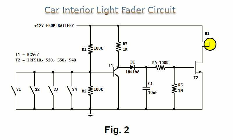 car light circuit diagram