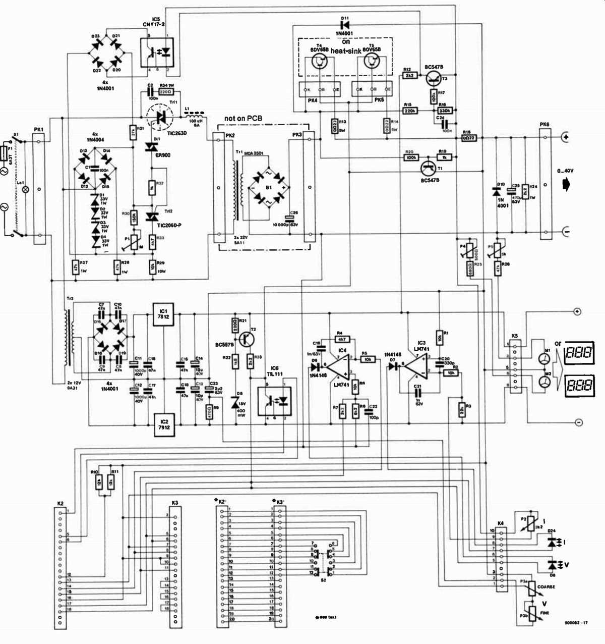 laboratory power supply schematic diagram