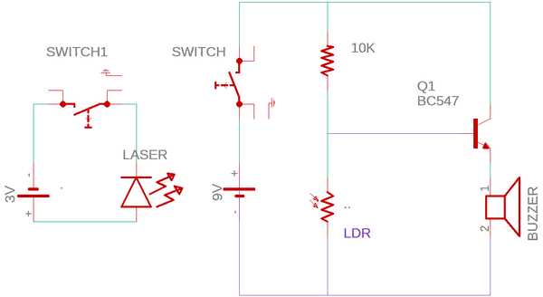 laser alarm circuit diagram laser alarm circuit diagram