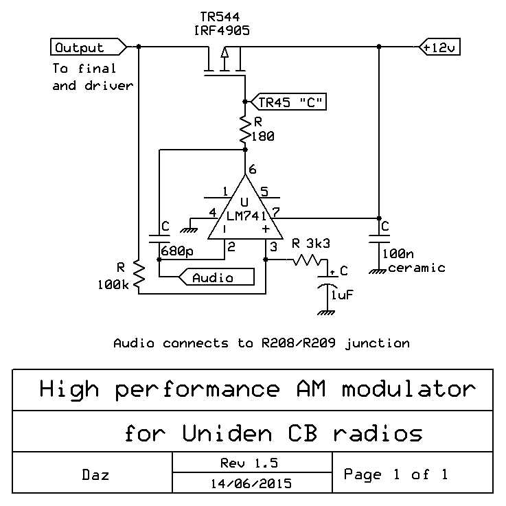 schematic diagram cb tranciever