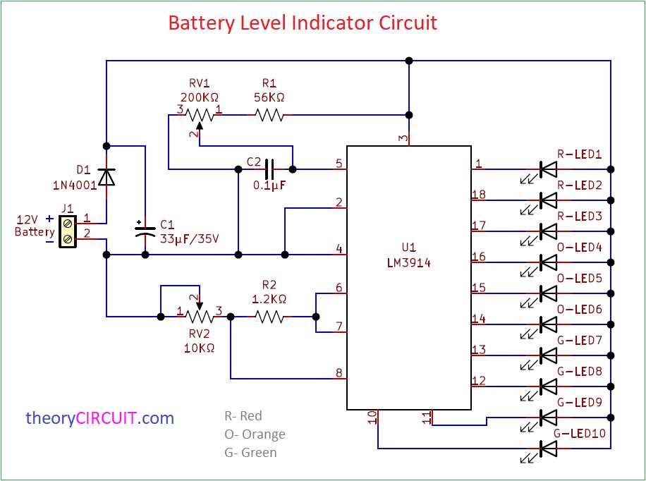 voltage level indicator circuit diagram voltage level indicator circuit diagram