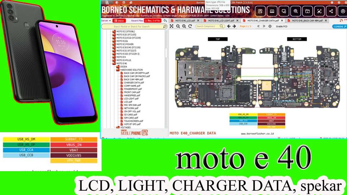 moto e schematic diagram